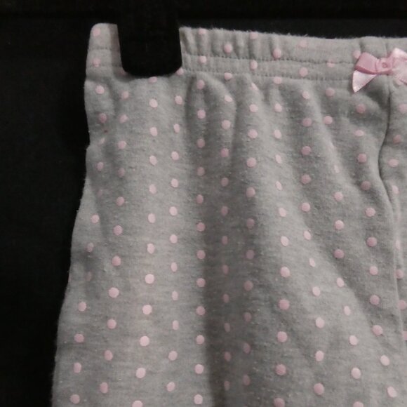 HARTSTRINGS | 18 months | Grey Pants | Pink Polka Dots | Ruffle Hem | Pink Bow - Picture 3 of 12